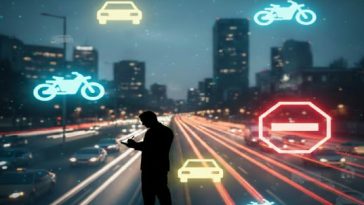 Fahri trafik müfettişliği sisteminin nasıl işlediğini anlatan temsili görsel