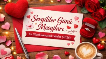 Sevgililer Günü mesajları romantik konsept görsel